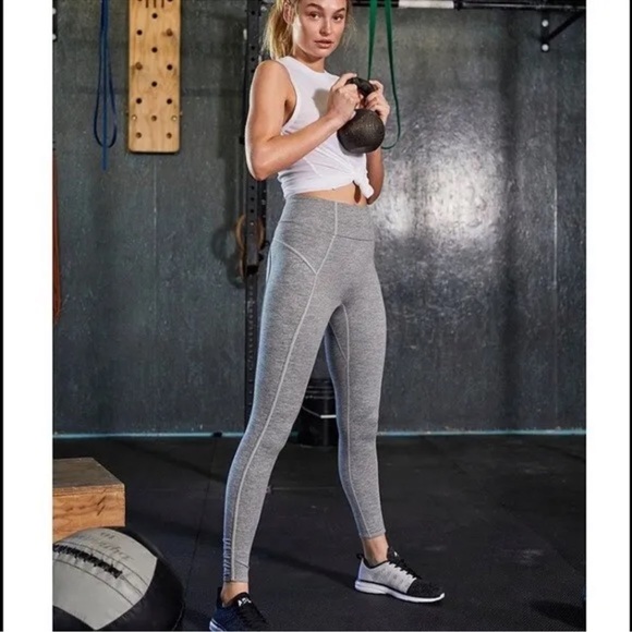 Free People You're A Peach Legging Heather Grey Sz M - Picture 9 of 16